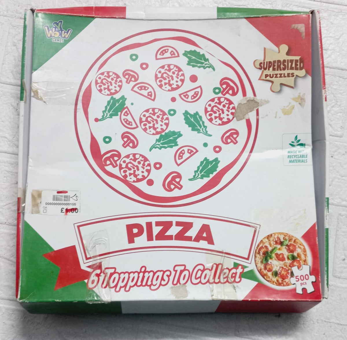 Pizza 500 Pieces Jigsaw Puzzle - 6 Toppings To Collect
