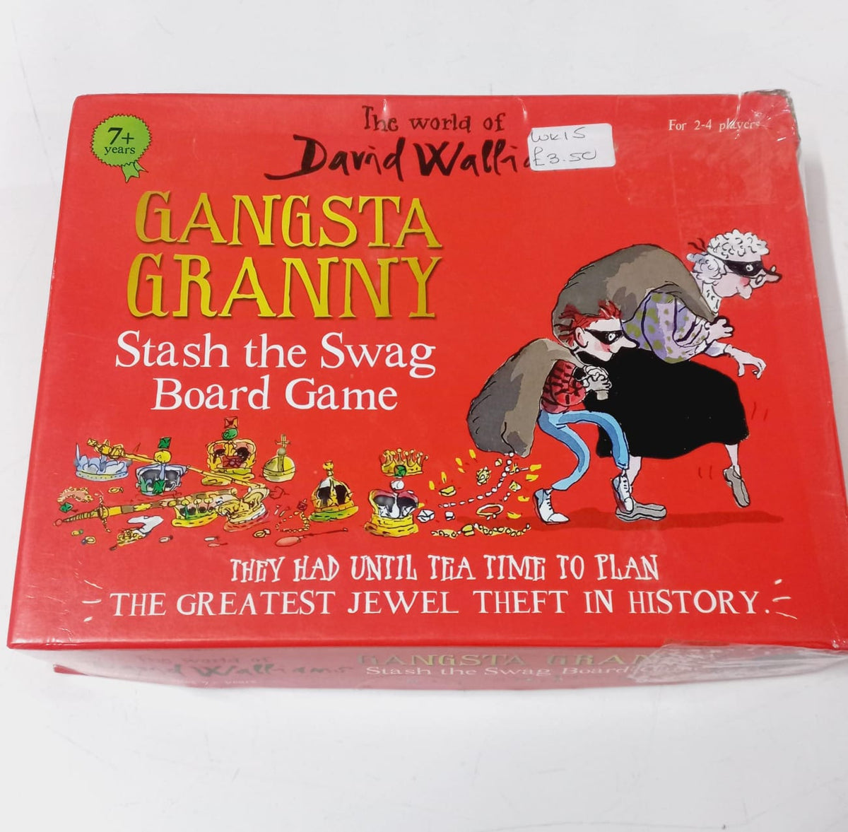 David Walliams Gangsta Granny Stash the Swag Board Game