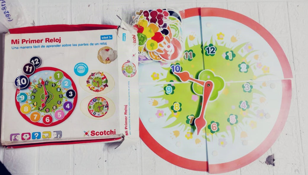 Educational Tell the Time Clock Board Game