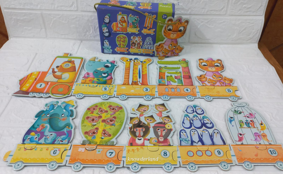 1 to 10 Train Floor Counting Jigsaw Puzzle (20 Pcs)