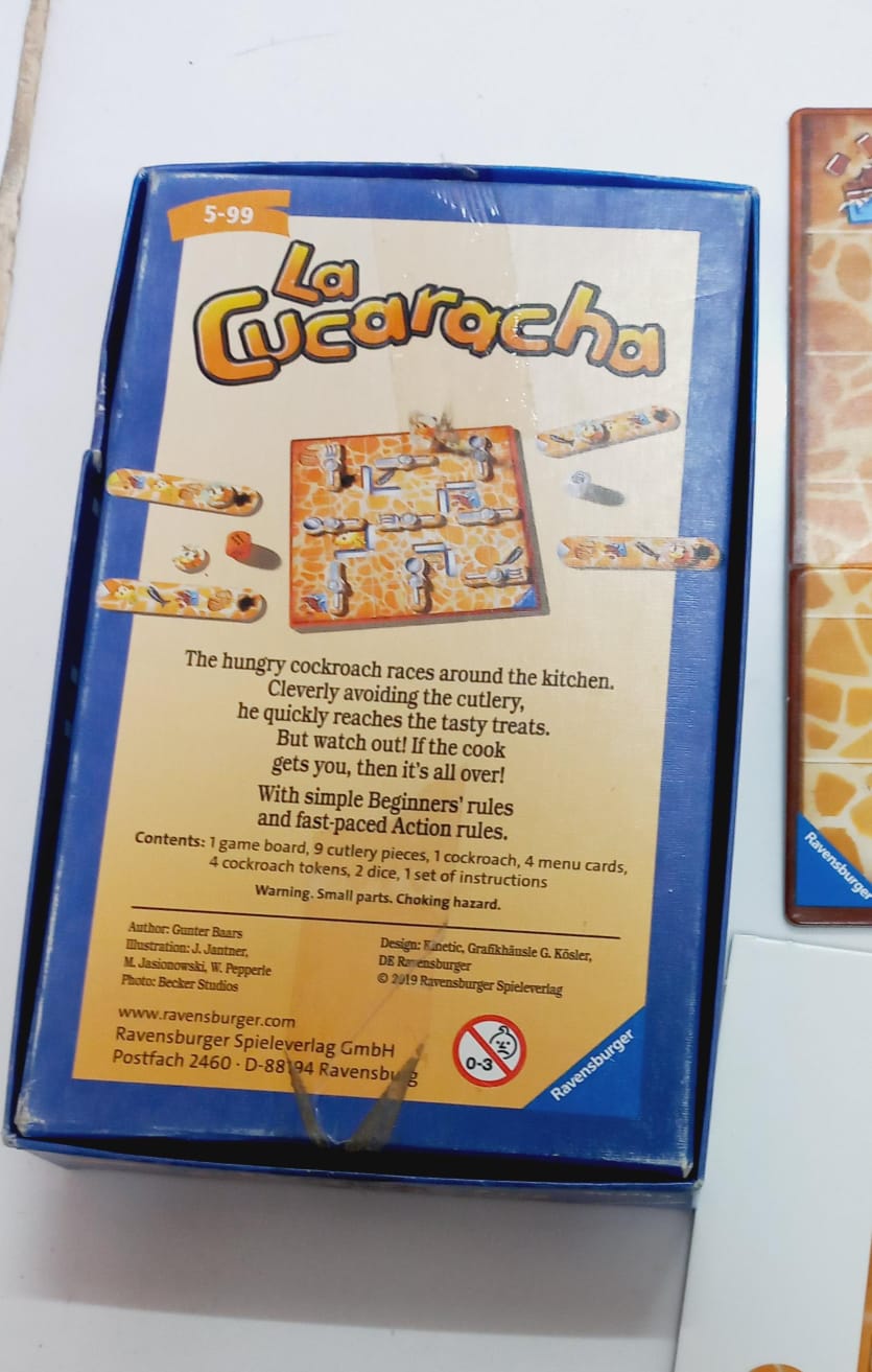 Ravensburger La Cucaracha Board Game - Make Clever Turns