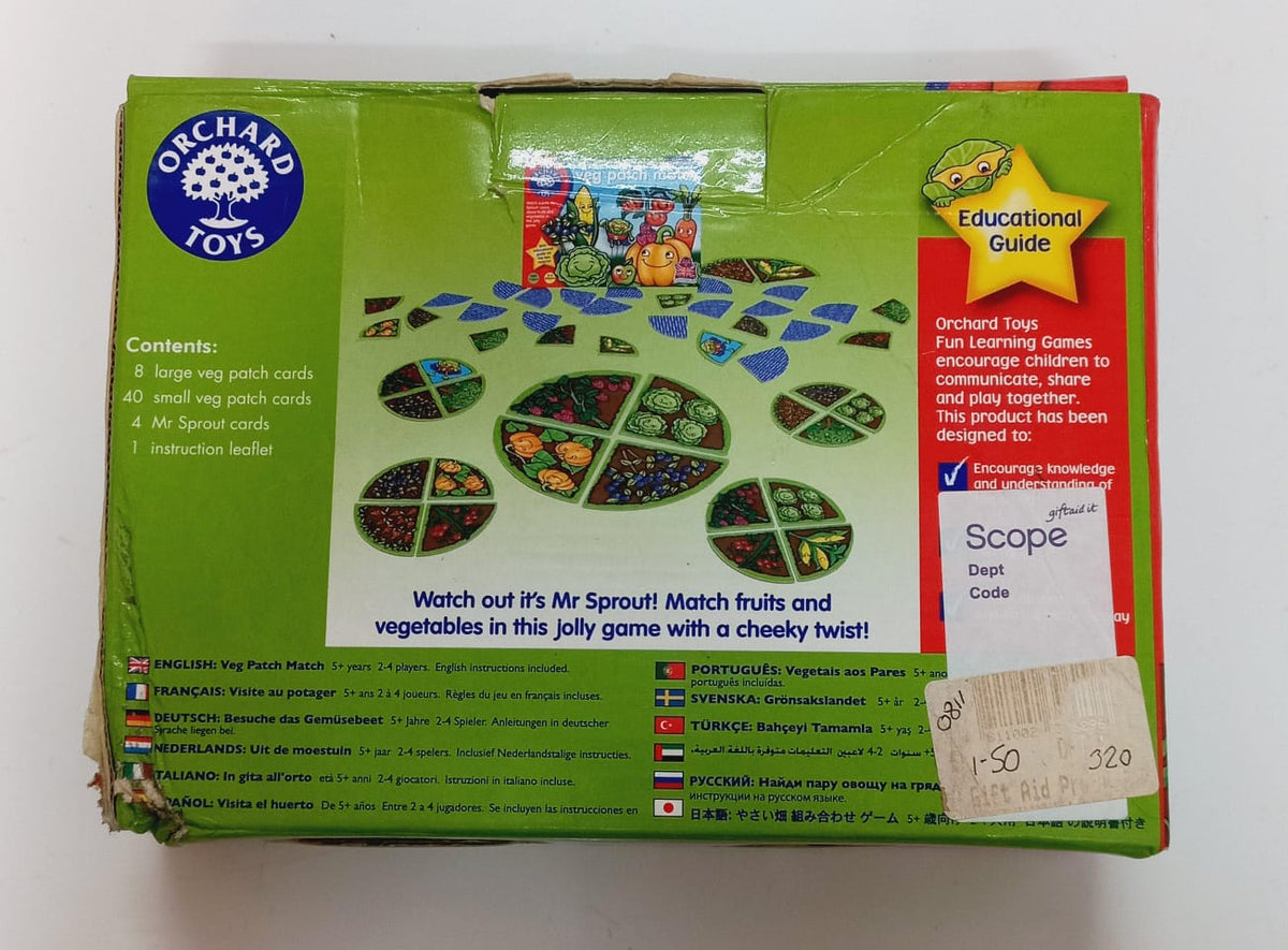 Orchard Toys Veg Patch Match Board Game