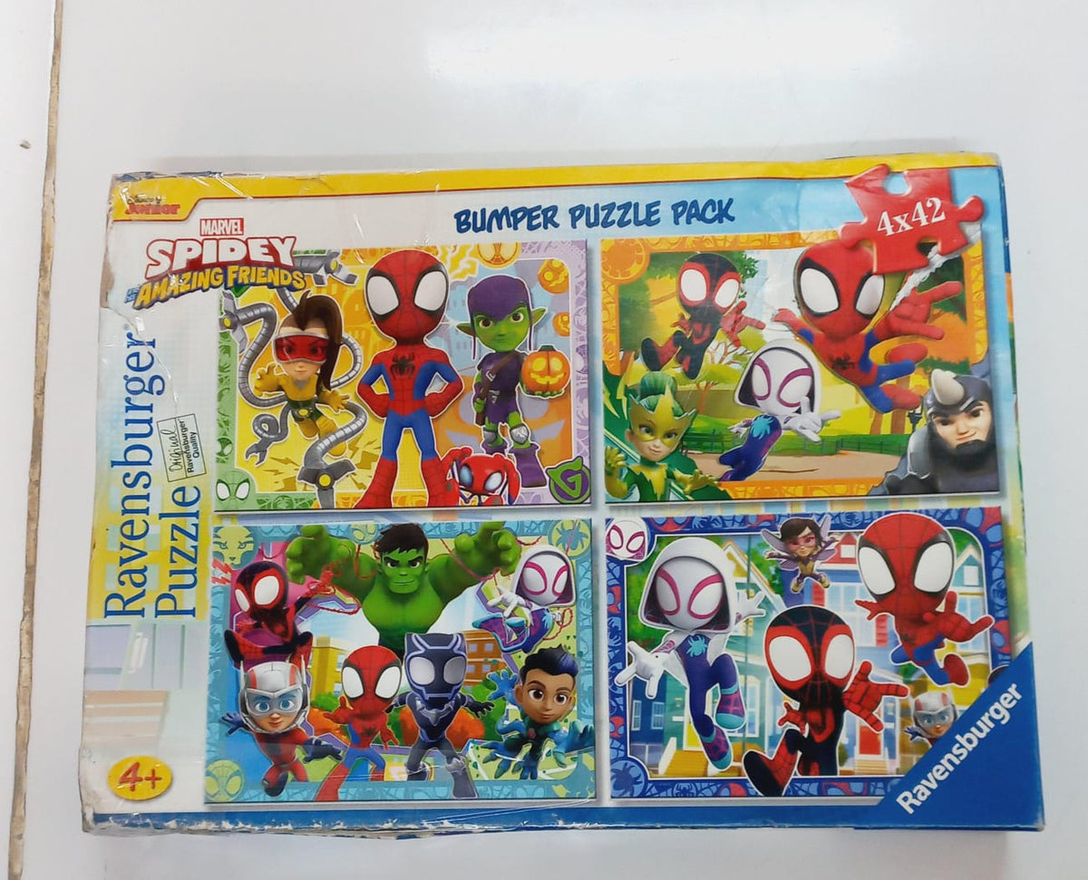 Ravensburger Spidey & Amazing Friends 4-in-1 Bumper Puzzle Pack