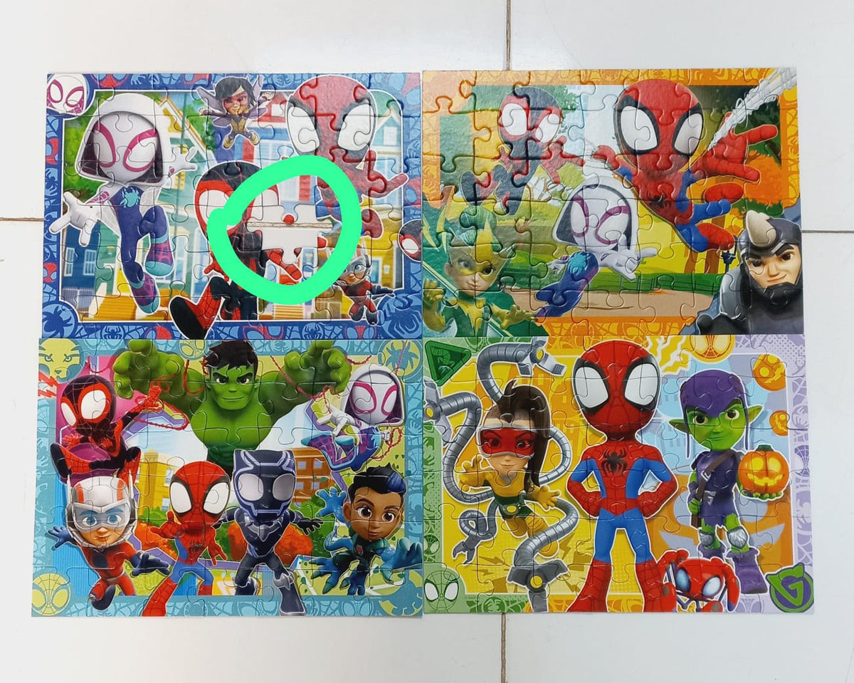 Ravensburger Spidey & Amazing Friends 4-in-1 Bumper Puzzle Pack