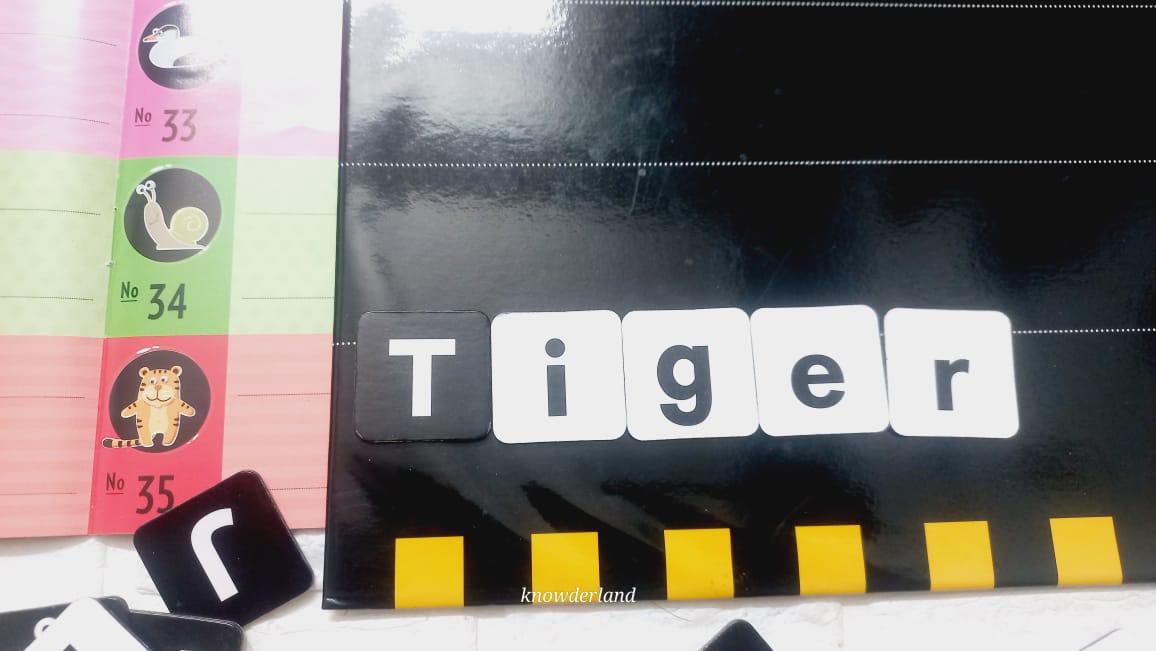 ELEF _ Magentic Spelling Game Including  spelling  Picture  Book