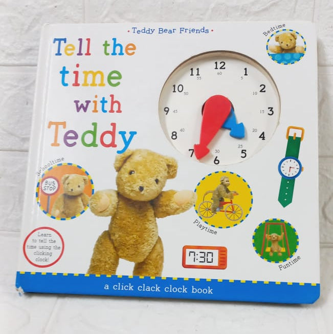 Tell the Time with Teddy – Clock Interactive Book (Preloved)